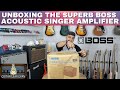 Unboxing the superb boss acoustic singer amplifier  singer songwriters dream