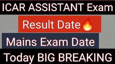 ICAR ASSISTANT Result | ICAR ASSISTANT Cutoff