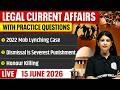 Legal Current Affairs Today | 15 June 2026 | Top Legal News | Judiciary/APO/APP |Judiciary By PW