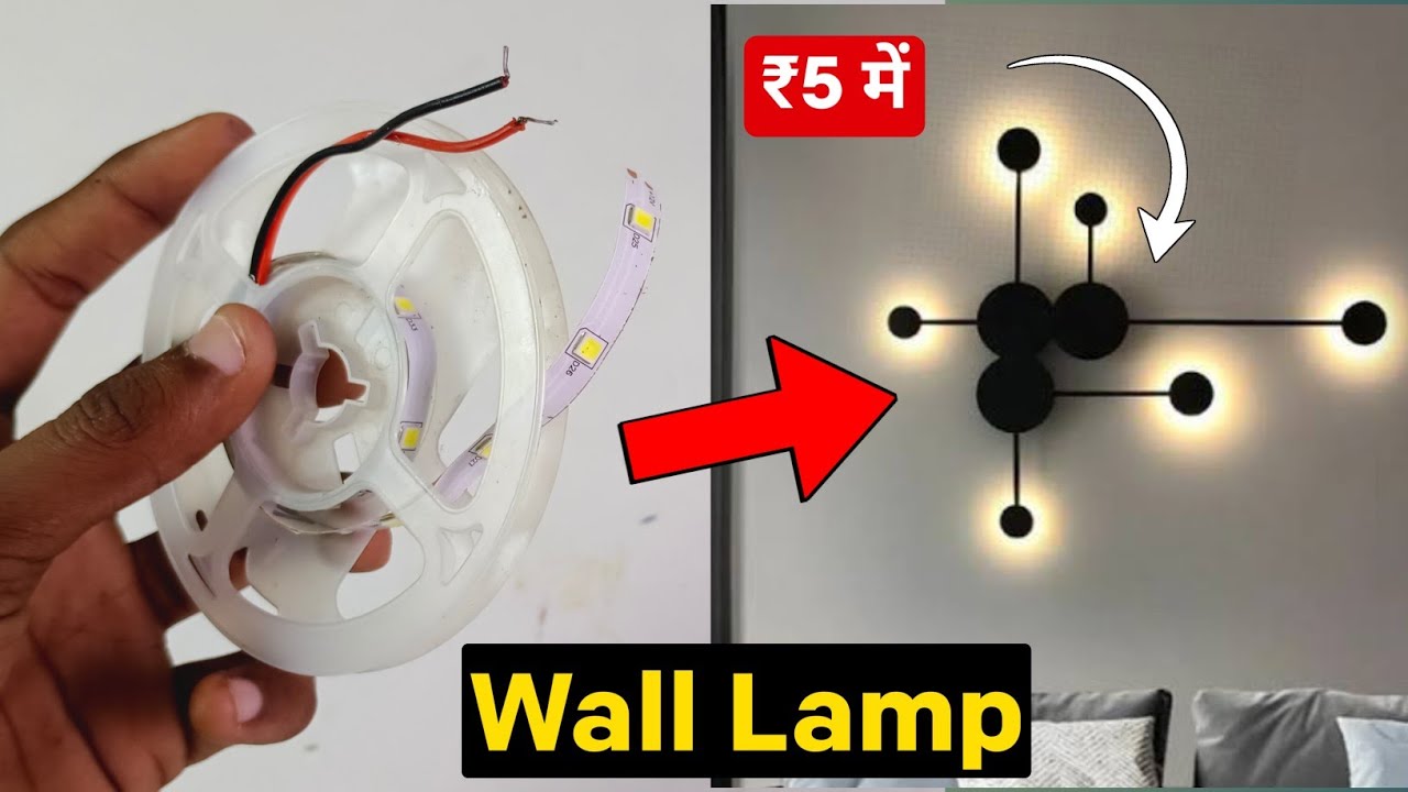 wall lamp making at home | how to make wall lamp at home |