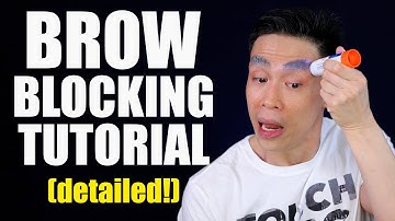 HOW TO BLOCK BROWS FOR DRAG | Gluestick and Pros-Aide tutorial | Drag Essential Skill!