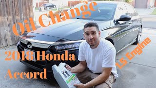 2018 Honda Accord Oil Change