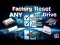 How to wipe, erase and completely reset your HDD / SSD / NVME / Flash Drive back to factory settings