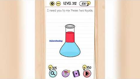 Brain Test Level 312 I need you to mix these two liquids