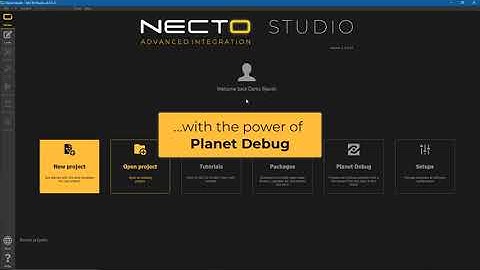 Planet Debug & mikroSDK | NECTO Studio 2.0