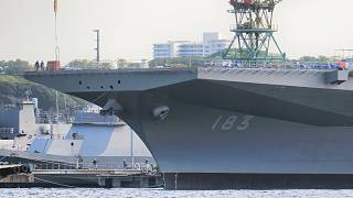 Japan’s JS Izumo Shows New Rectangular Bow for F-35B Ops – First Photos