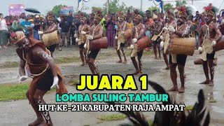 Festival Suling Tambur 2024 HUT Kab. Raja Ampat || Grup Suling Tambur Batanta Selatan