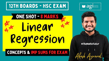 One Shot Linear Regression | 12th Commerce Maths 2 Maharevision | HSC Commerce 2024 | Akash Agrawal