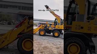 Busy at both ends, backhoe loader, front shovel and all-in-one machine #xcavator #excavator