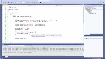 C# Tutorial - 13 - Array Operations
