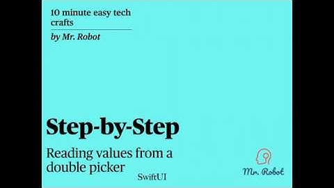 How to create a picker in SwiftUI and read values from it