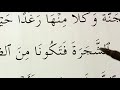 Quran for beginners lesson 7  ( surat al baqara verses 35-37 )
