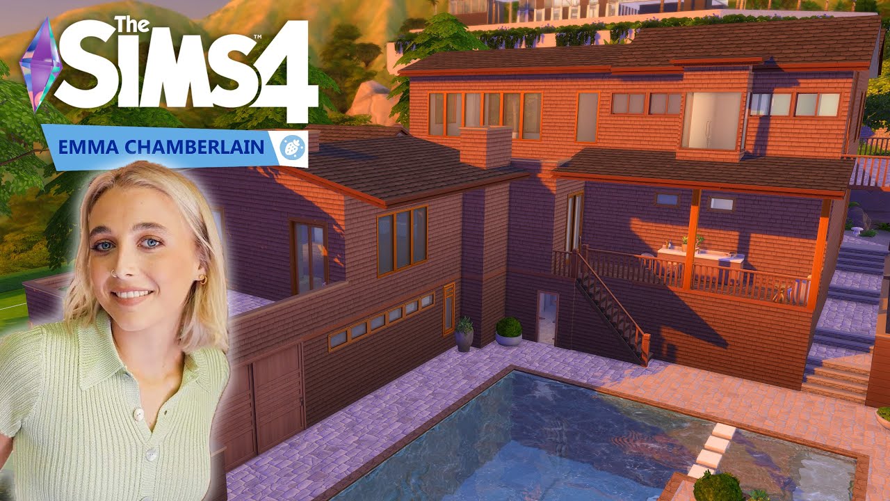 Emma Chamberlains House Exterior │Architectural Digest │ Sims 4