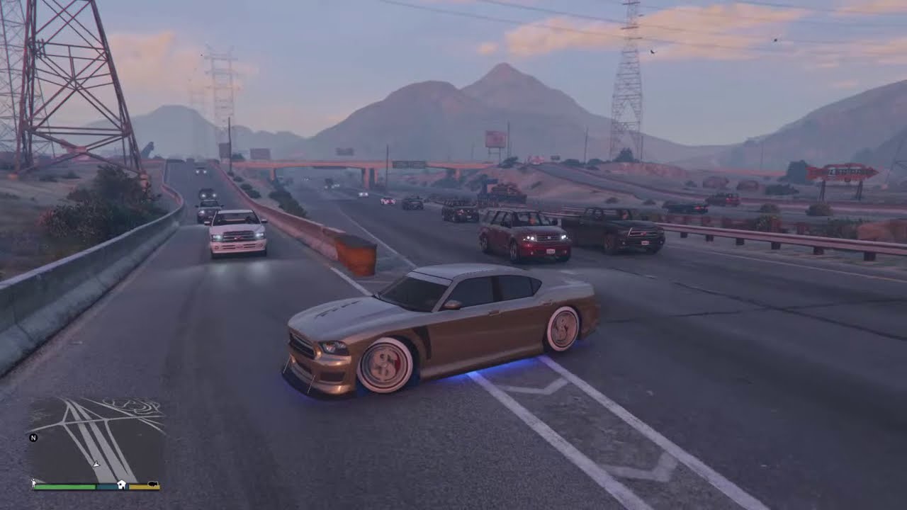GTA V: Conduciendo por todo el mapa 3 horas