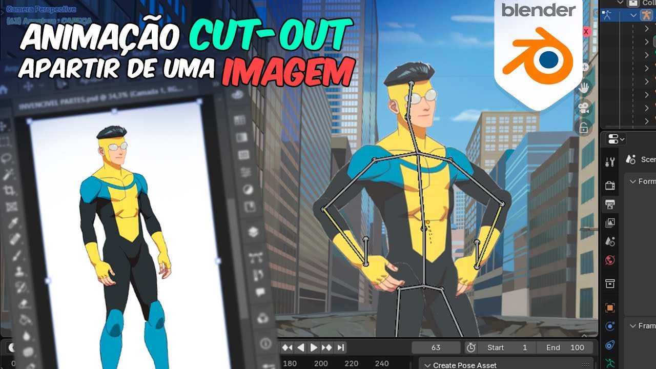 Aprenda a Animar Imagens estáticas no Blender e faça sua própria ...