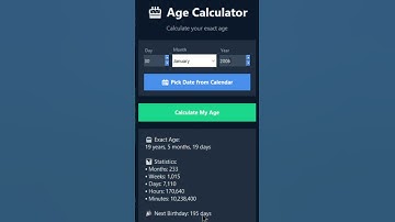 python project | Age calculator app #coding #python #viral #trending #project #webdevelopment