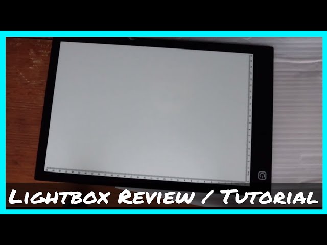 Cheap LED Lightbox / Lightpad Review & Tutorial - YouTube