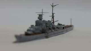 フォーカスBkt撮影とカメラ内深度合成重巡洋艦衣笠プラモ
