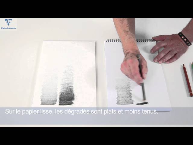 Test entre le papier dessin à grain et le papier dessin-croquis
