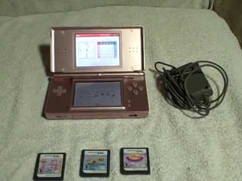 Girl Bundle Nintendo Ds Lite Used Tested Usg 001 Serial Ug Plus 3 Games Youtube