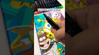🤯 AMAZING Custom iPad using Ohuhu Paint Markers 🤯 #spongebob
