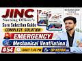 Mechanical ventilation || JINC Sure Selection Guide COMPLETE SOLUTION #OP NEHRA SIR #113