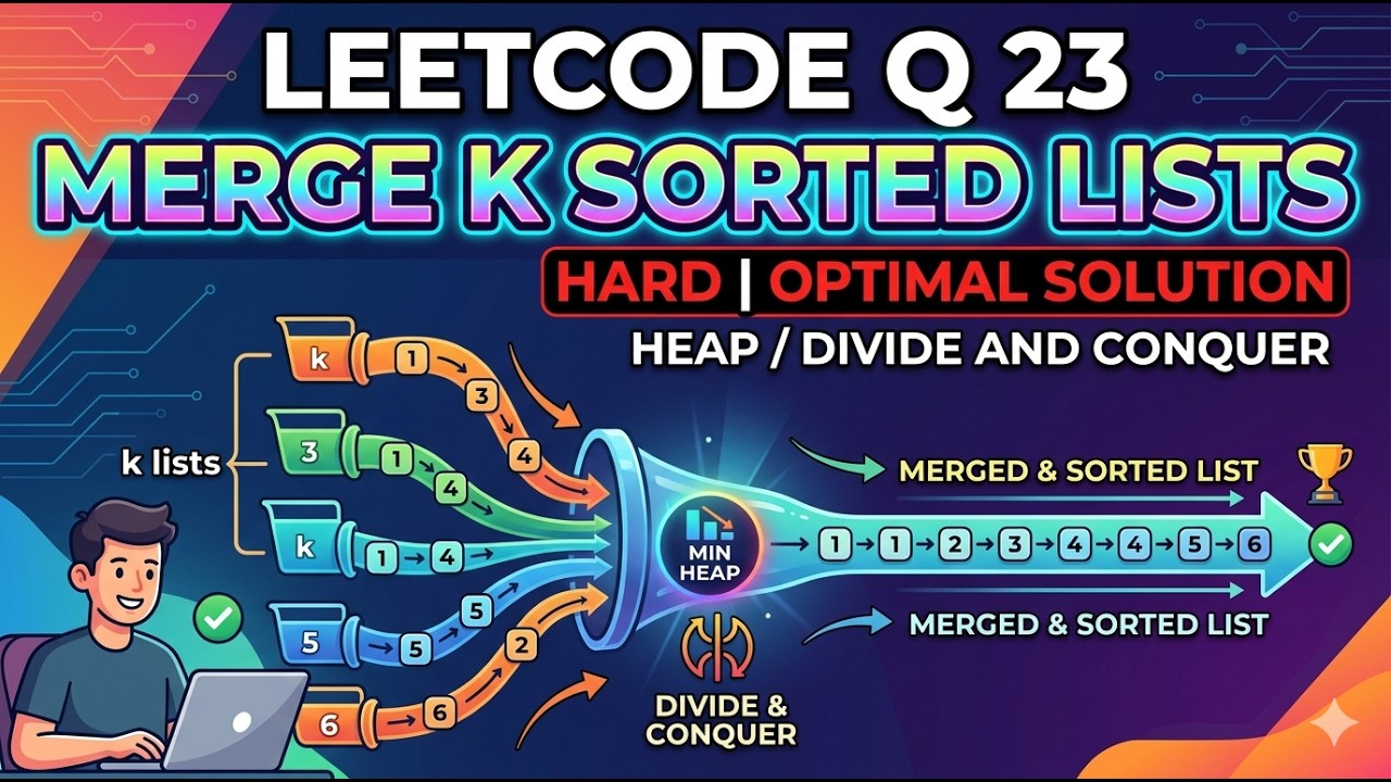 Merge K Sorted Lists | Approach 2 | Iterative Merge Approach (C++ ...