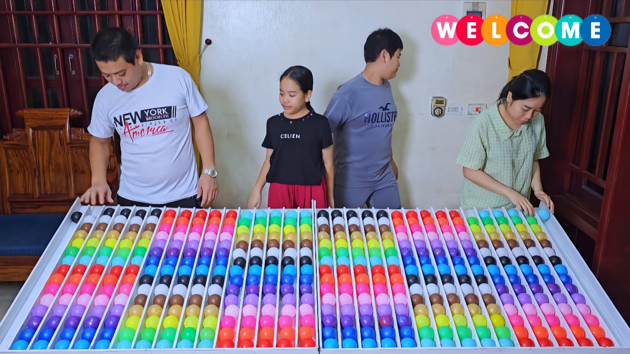 Веселая игра-тренировка для мозга «Сортировка мячей» ☆ уровень 36