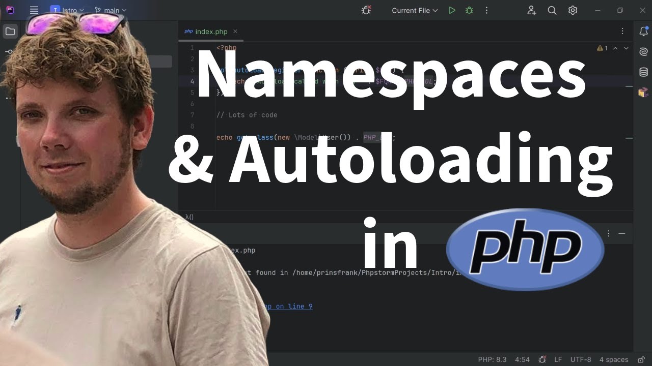 PHP Namespaces and Autoloading - Intro to modern PHP development - YouTube