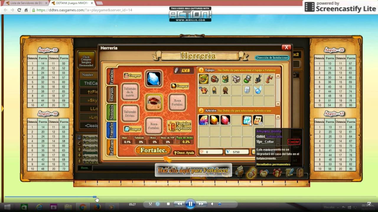 ddtank fortalecimiento +11 calling