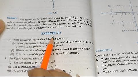 Ex-3.2 Chapter -3 Cordinate Geometry || Class 9th Maths