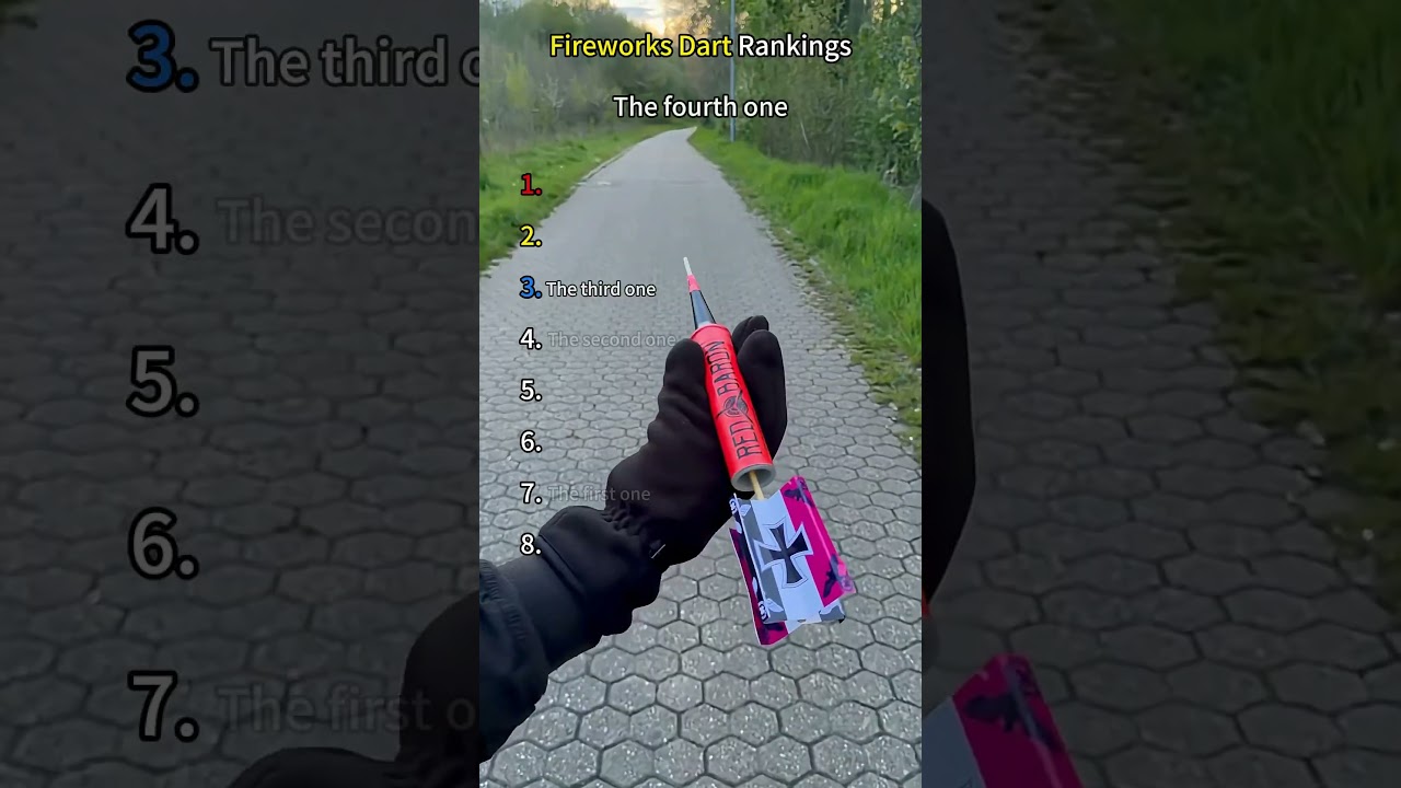 The firework dart tested by LilOfti—is that the number one pick for you? #Fireworks #Funny
