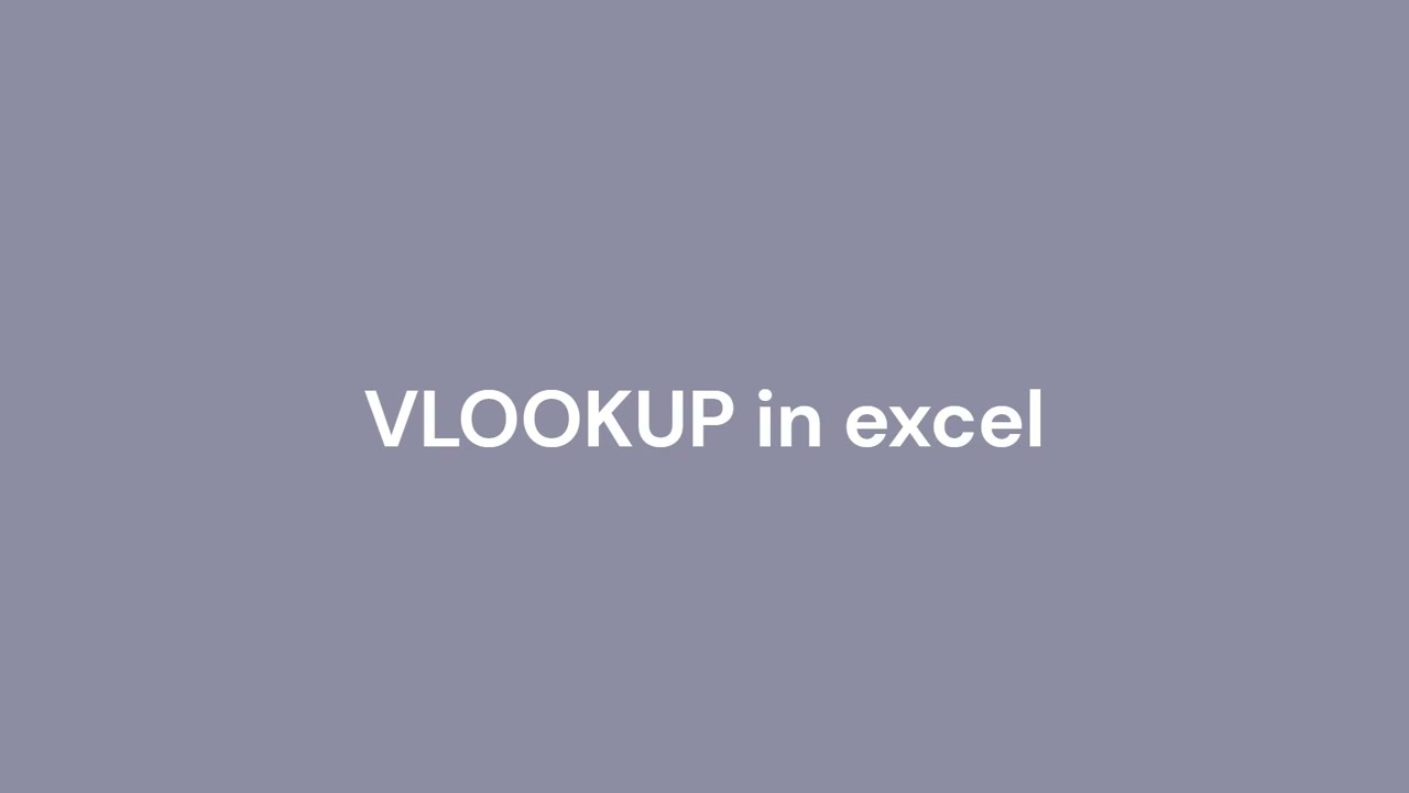How to Use VLOOKUP in Excel – Step-by-Step Tutorial