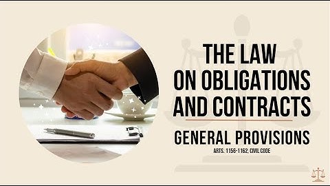 The Law on Obligations and Contracts - Article 1161 Civil Obligations arising from crimes or delicts