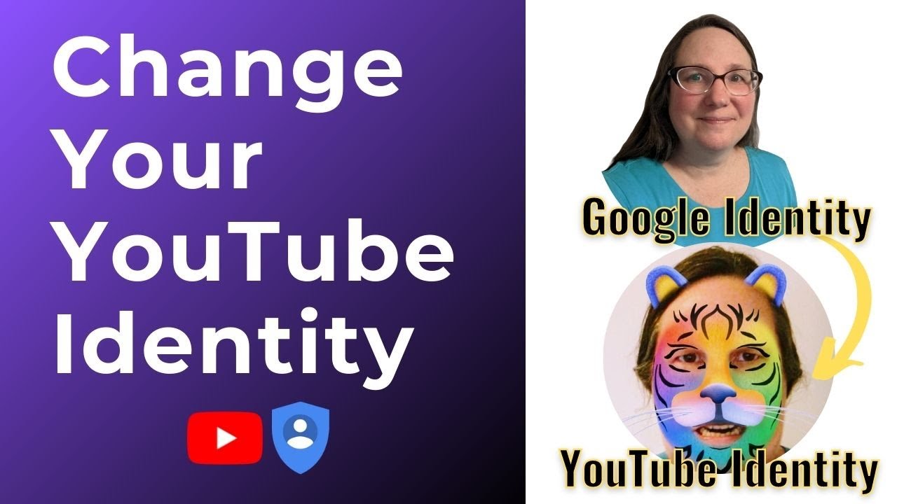 Change your YouTube channel name and profile picture to be different from your Google identity