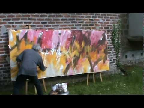 Music painting réalisée par Gérard BESSET, sur "My favorite thing" de John Coltrane et Erik Dolphy, 