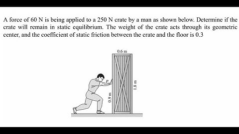 Will This Crate Move? Sliding vs. Tipping Explained with Physics