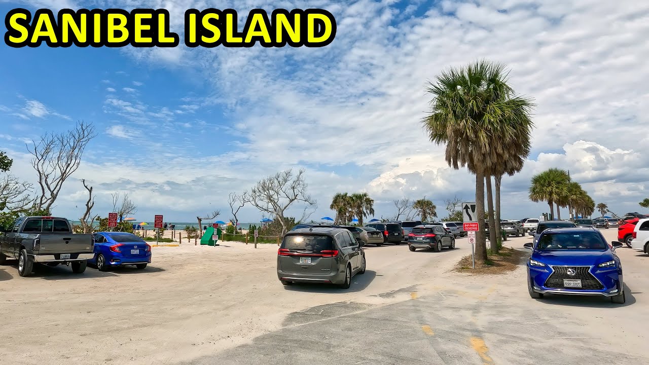 Sanibel Island Florida Driving Through