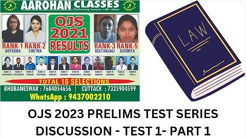 OJS PRELIMS TEST SERIES 2023-TEST 1-PART 1-AAROHAN CLASSES-7684054656
