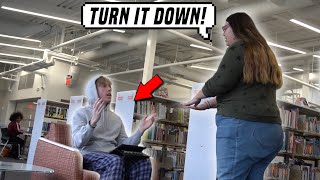 Playing LOUD Music in The LIBRARY Prank!