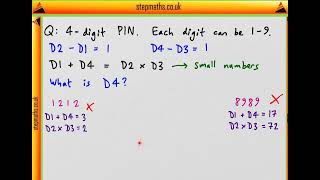 BMAT 2018 Section 1 - Q23 - MLP - PIN - Worked Solution