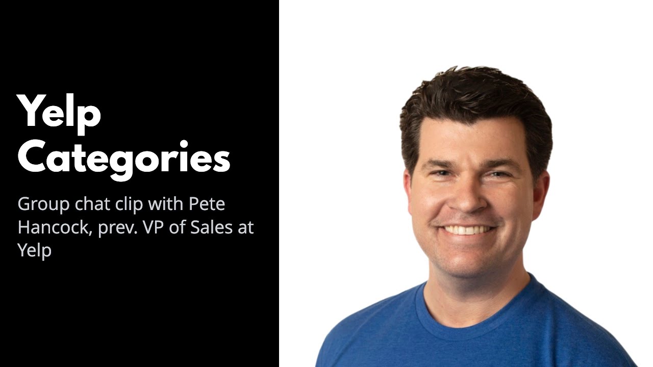 The Initial Strategy Yelp Took With Categories As A Horizontal Marketplace