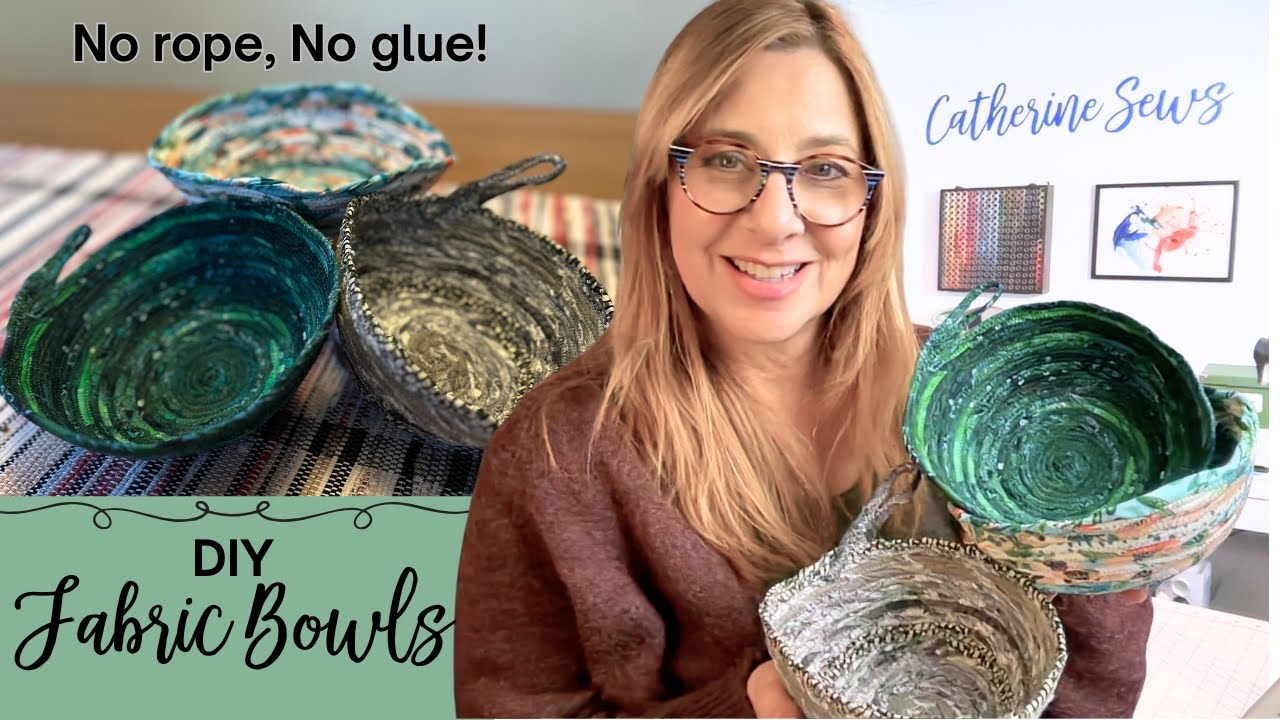 Самый простой мастер-класс по изготовлению тканевой чаши — без верёвки и клея! Простой проект по ...