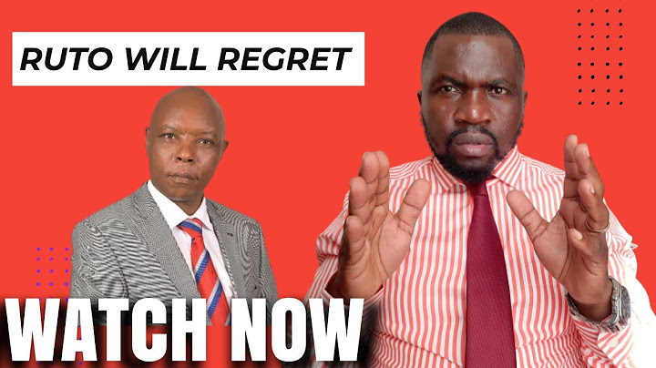 The Ultimate Clash: Why Ruto Will Regret Provoking Maina Njenga