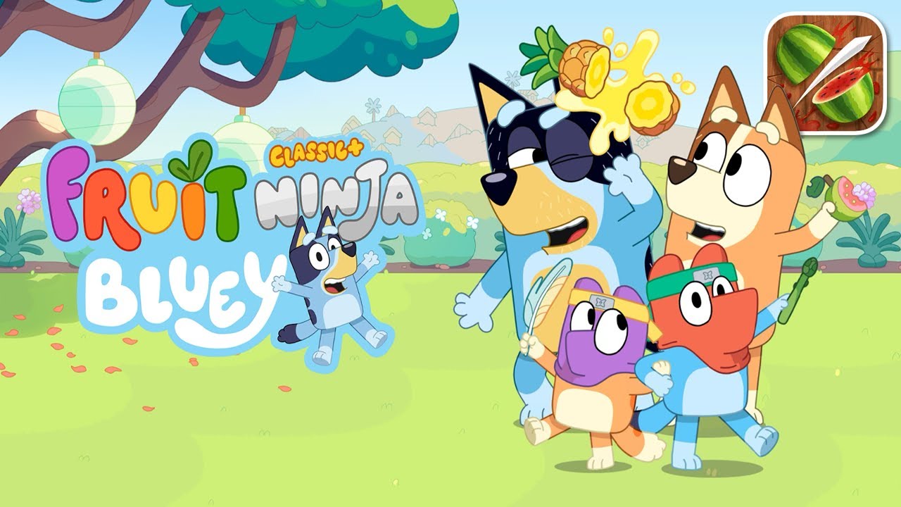 Bluey X Fruit Ninja - iOS (Apple Arcade) Gameplay
