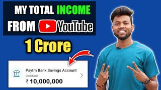 My Total Income From Youtube 1 Crore | Manoj Dey Youtube Earning ?