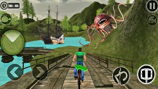 Uphill Offroad Bicycle Rider #3 - Crazy Bicycle Riding in Mountains Games - Android iOS Gameplay screenshot 5