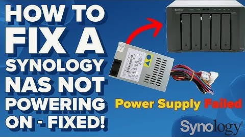Hoe een Synology NAS te repareren die niet aangaat - Oplossing