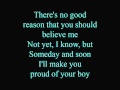 Proud Of Your Boy Lyrics 
