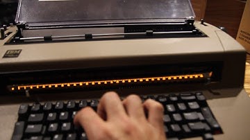 Testing - IBM Selectric III Correcting typewriter
